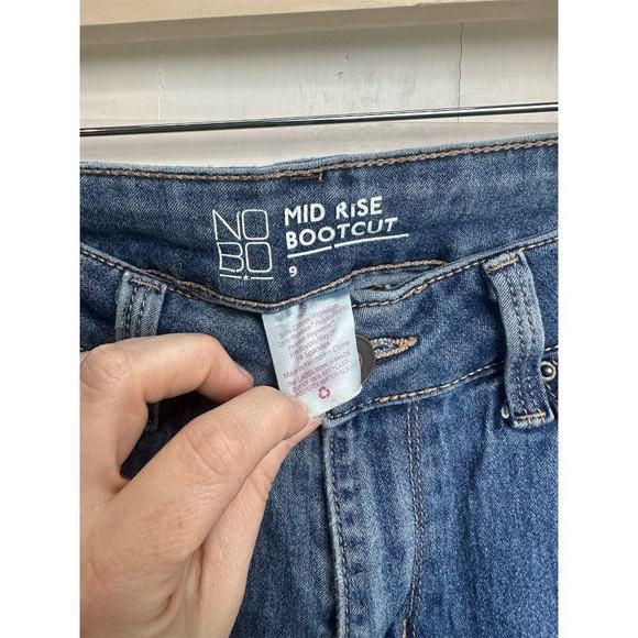 No Boundaries Bootcut Jeans Juniors 9 Mid Rise Multicolor Denim Stretch Pants - Picture 14 of 14